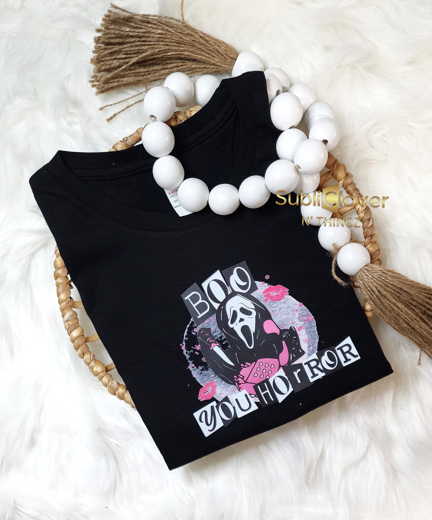 Boo Horror Ghost Crop Top (Adult)