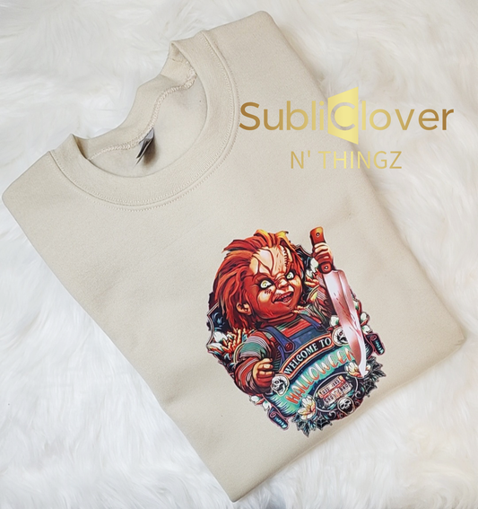 Chucky Horror Crewneck Sweatshirt (Adult Unisex)