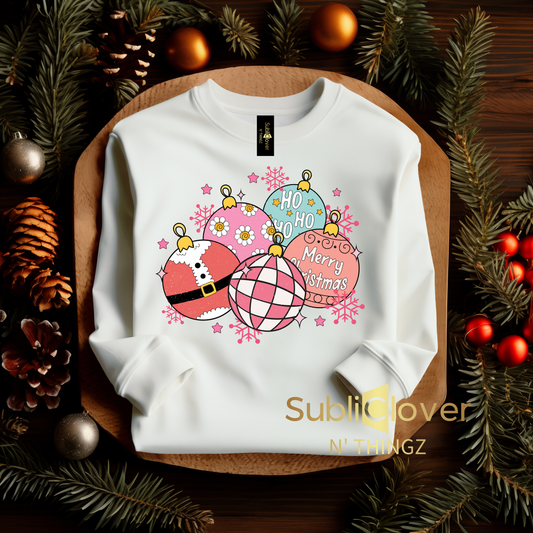 Merry Christmas Ornament | Sweatshirt | Long-Sleeve Shirt