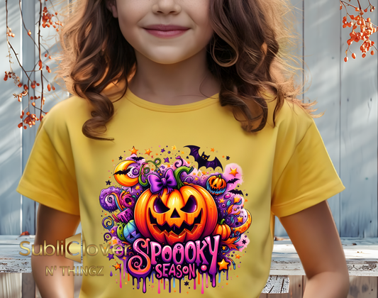 Spooky Girl Pumpkin T-Shirt