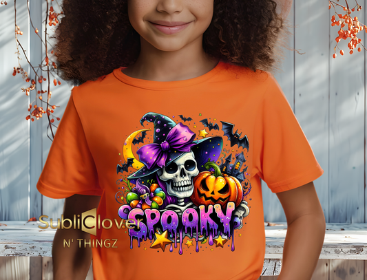 Spooky Skeleton Girl T-Shirt