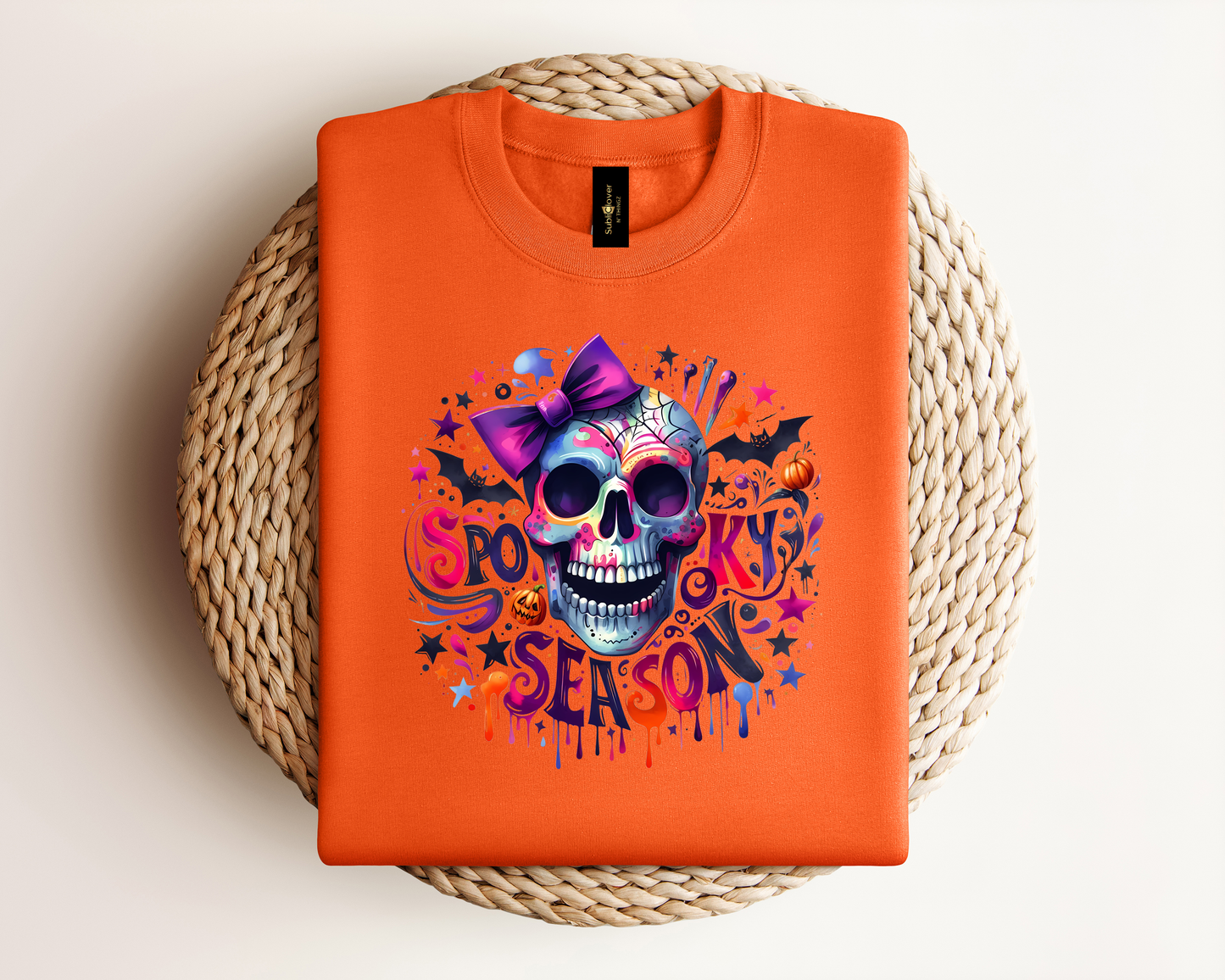 Spooky Skull & Bow T-Shirt