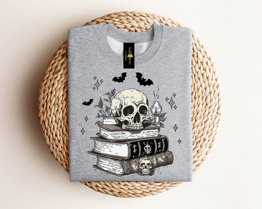 Spooky Spell Book Crewneck Sweatshirt (Adult Unisex)